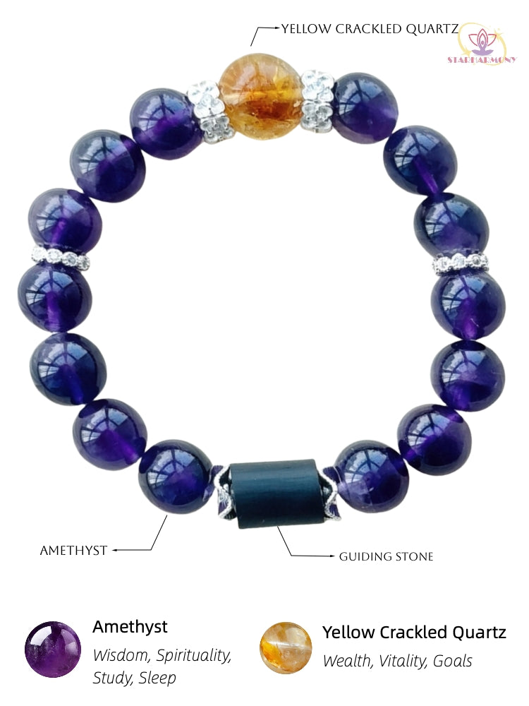 Starharmony High Energy Wisdom Bracelet  With NFC Brings Amethyst